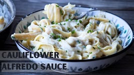 Vegan Cauliflower Alfredo Sauce - Healthy & Gluten Free