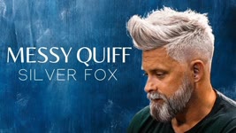 Silver fox . Messy Quif . Men`s Hairstyle Inspiration #2018