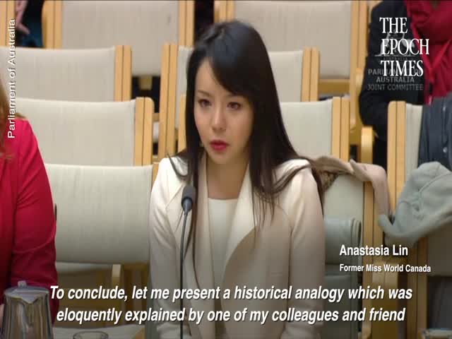 Former Miss World and Human Rights Advocate Testifies at Australian Inquiry into Human Organ Trafficking Crimes
