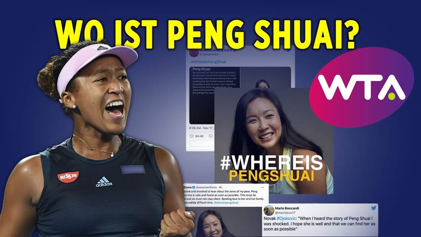 Sexskandal eines KP Spitzenpolitikers: Internationale Tennisstars sorgen sich um Peng Shuai in China