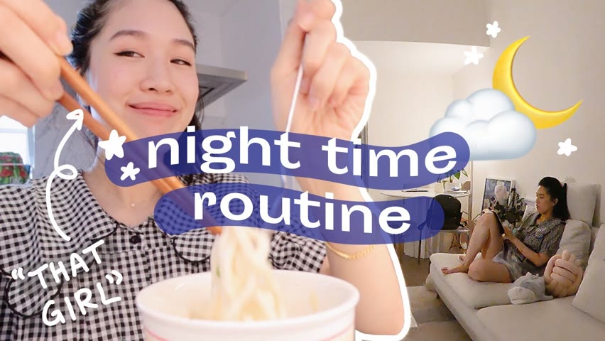 create a nighttme routine you'll love winding down to 🌙  how to be "that girl" evening edition