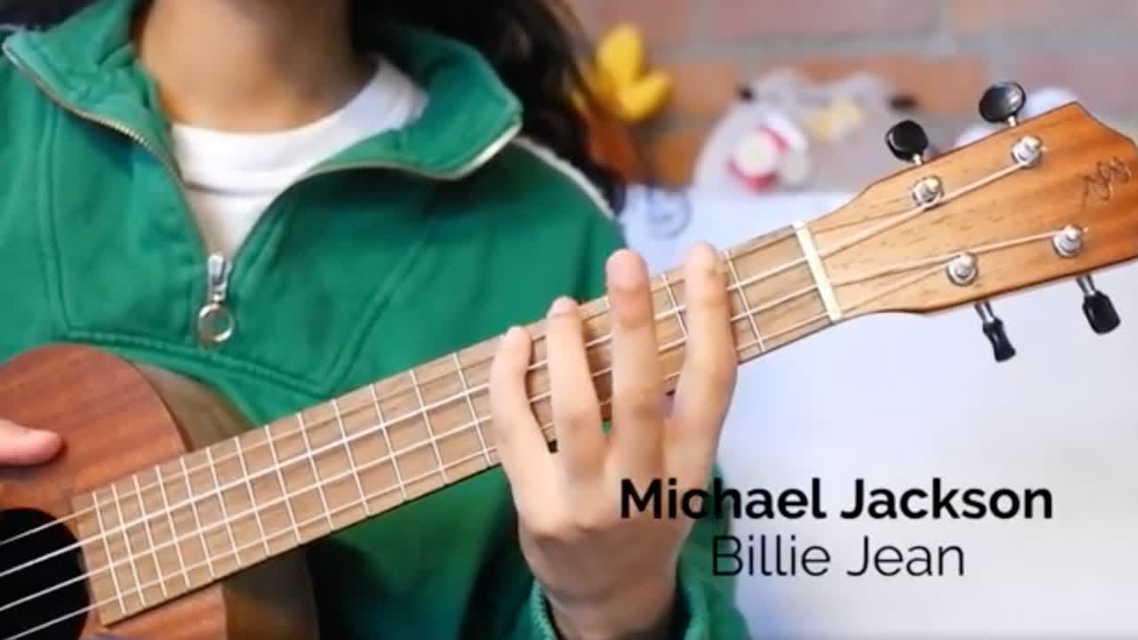 Learn how to play "Billie Jean" on a ukulele!