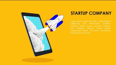 PowerPoint Template for Startup Companies and Online Education sector