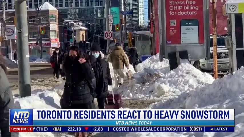 Toronto Residents React to Heavy Snow Storm