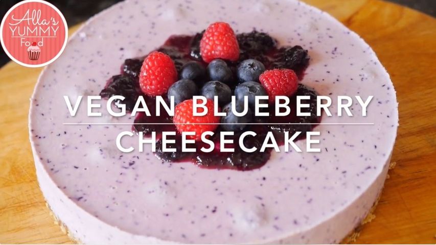 Blueberry Cheesecake Recipe (Vegan + Gluten Free)