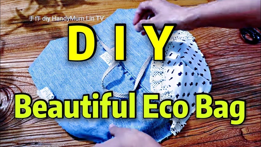 OLD JEANS  RECYCLE / Beautiful Eco Bag from old jeans ~ LATEST 2021 牛仔环保袋#HandyMumLin