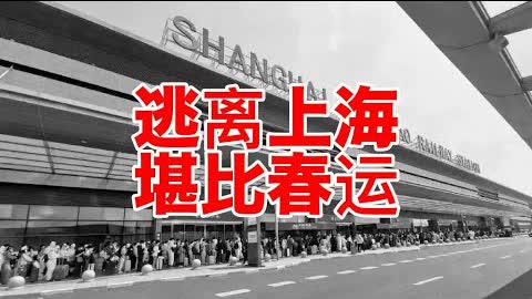逃离上海，堪比春运！有人徒步20公里到虹桥车站只为离开这魔都地狱！