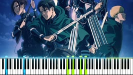 Attack on Titan Season 4 (Final Season) OP - "Boku no Sensou" / "My War" (Synthesia Piano Tutorial)