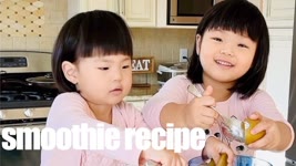 Ellie & Emma's Green Smoothie Recipe! CiCi Li - Asian Home Cooking Recipes