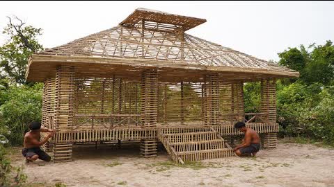 Build The Most Unique Bamboo House Style (Part 1)