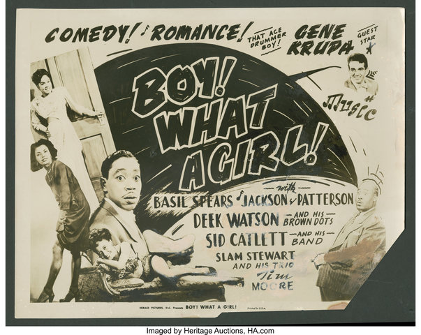 Boy! What A Girl! 1947, Sid Catlett, Gene Krupa, Slam Stewart, Beryl Booker