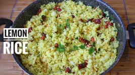 Lemon rice Recipe - Vegan