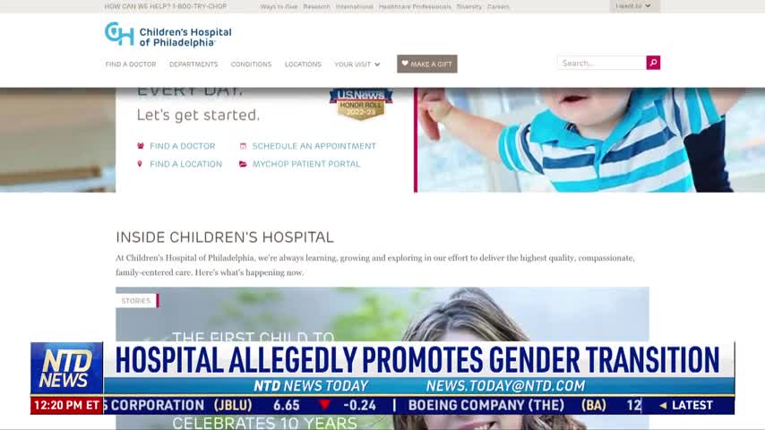 Pediatric Hospital Allegedly Trains Staff to Talk Parents Into Accepting Children's Gender Transition