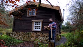 The man living in Off-grid Cabin without Technology! Foraging & Growing own Food! (Mark Boyle)