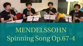 Mendelssohn Song without words opus 67 n4 « spinning song » | Nicolas Baldeyrou clarinet quartet