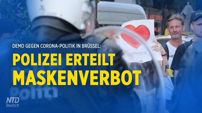 Corona-Protest am EU-Sitz Brüssel – Organisator: „Polizei erteilt Maskenverbot“