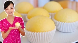 Chinese Steamed Cupcakes (No Oven, No Butter, Quick & Easy Recipe) CiCi Li - Asian Home Cooking