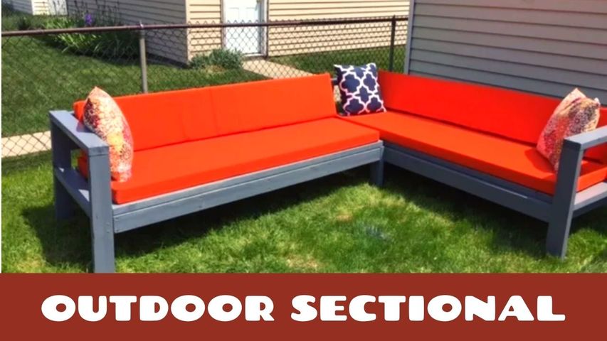 DIY Outdoor Sectional | Budget Friendly| $300|