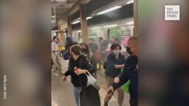 Eyewitness Video Of NYC Subway Shooting
