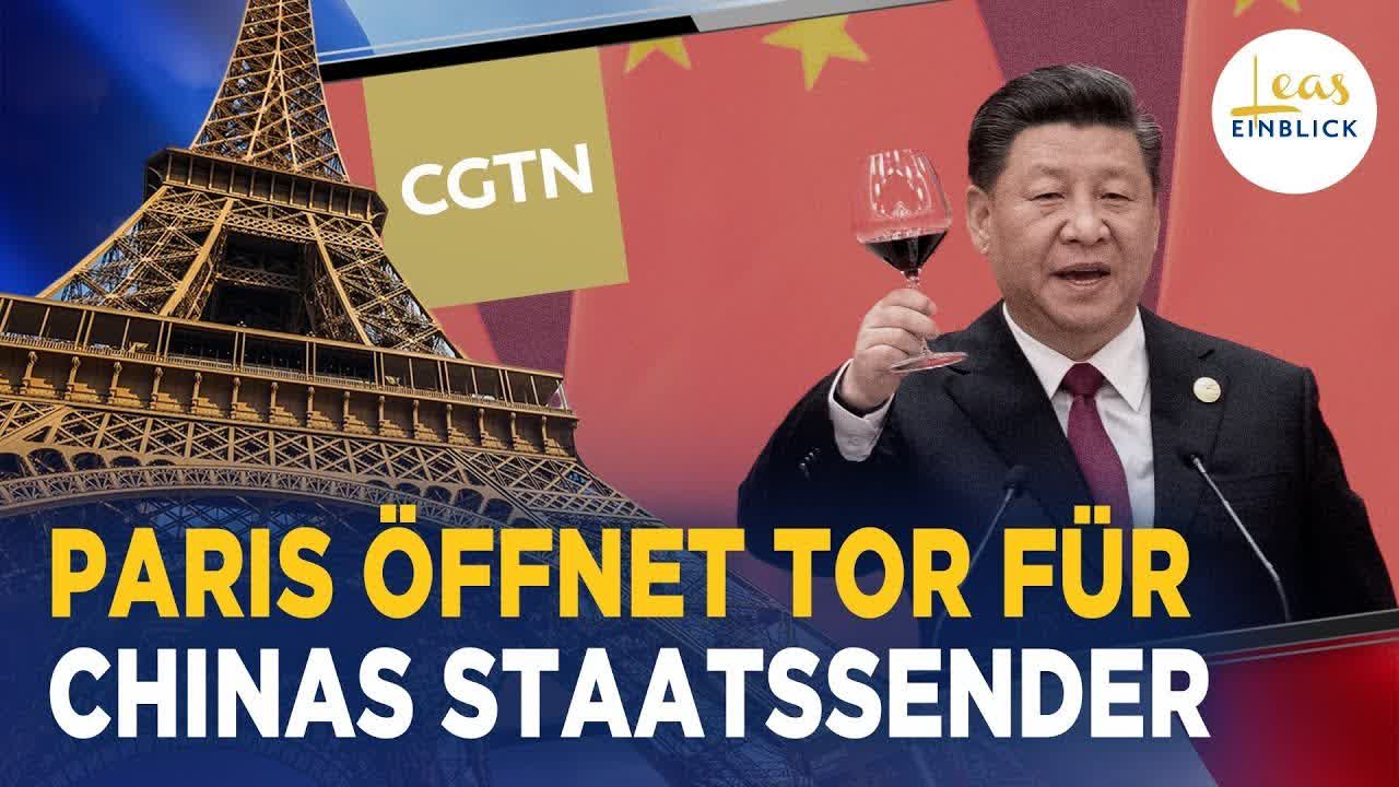 China-Sender umgeht britisches Verbot über Frankreich | Pekings Propaganda verpackt als FAZ-Anzeige