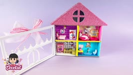 DIY Hello Kitty House from Match Box | Miniature Dollhouse | Match Box Crafts
