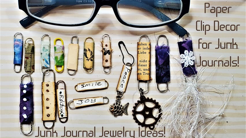 Fun PAPER CLIP IDEAS for Junk Journals! Easily Dress Up Any Journal! The Paper Outpost! :)