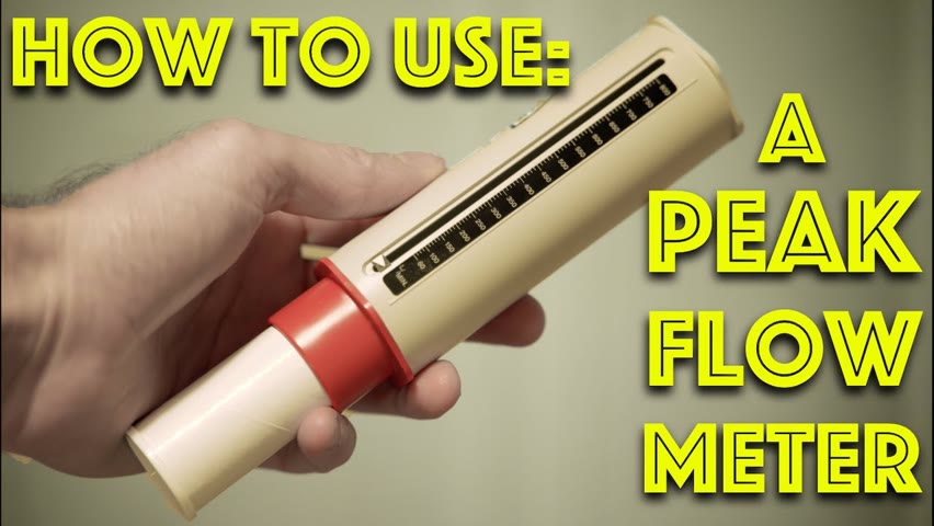 How to Use A Peak Flow Meter - PEFR in Asthma diagnosis - Inhaler demo - Clinical Skills - Dr Gill