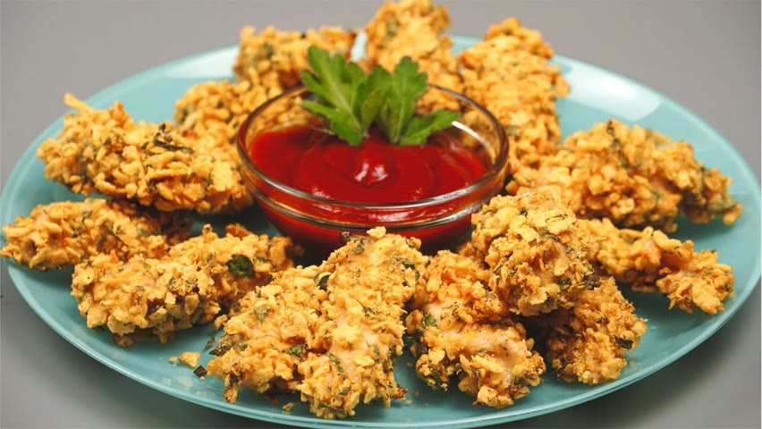 Healthy Chicken Nuggets Recipe Without Oil or Fat