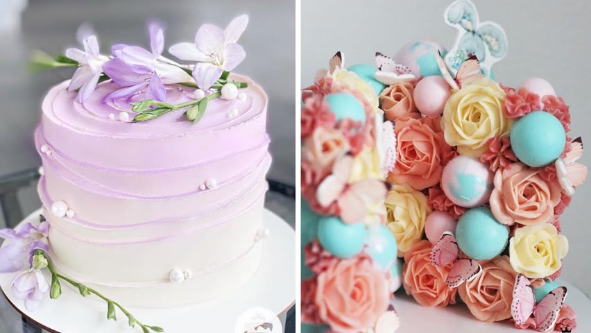 Oddly Satisfying Rainbow Cake Decorating Compilation | So Yummy Cake Tutorials