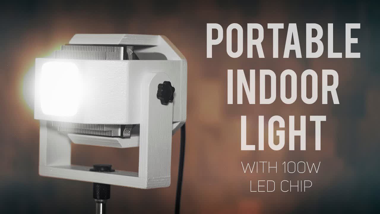Portable Indoor Light with 100W LED Chip [How To Make]