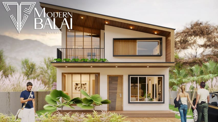 PINOY SMALL HOUSE DESIGN | 89 SQM. THREE BEDROOM LOW-COST HOUSE | MODERN BALAI