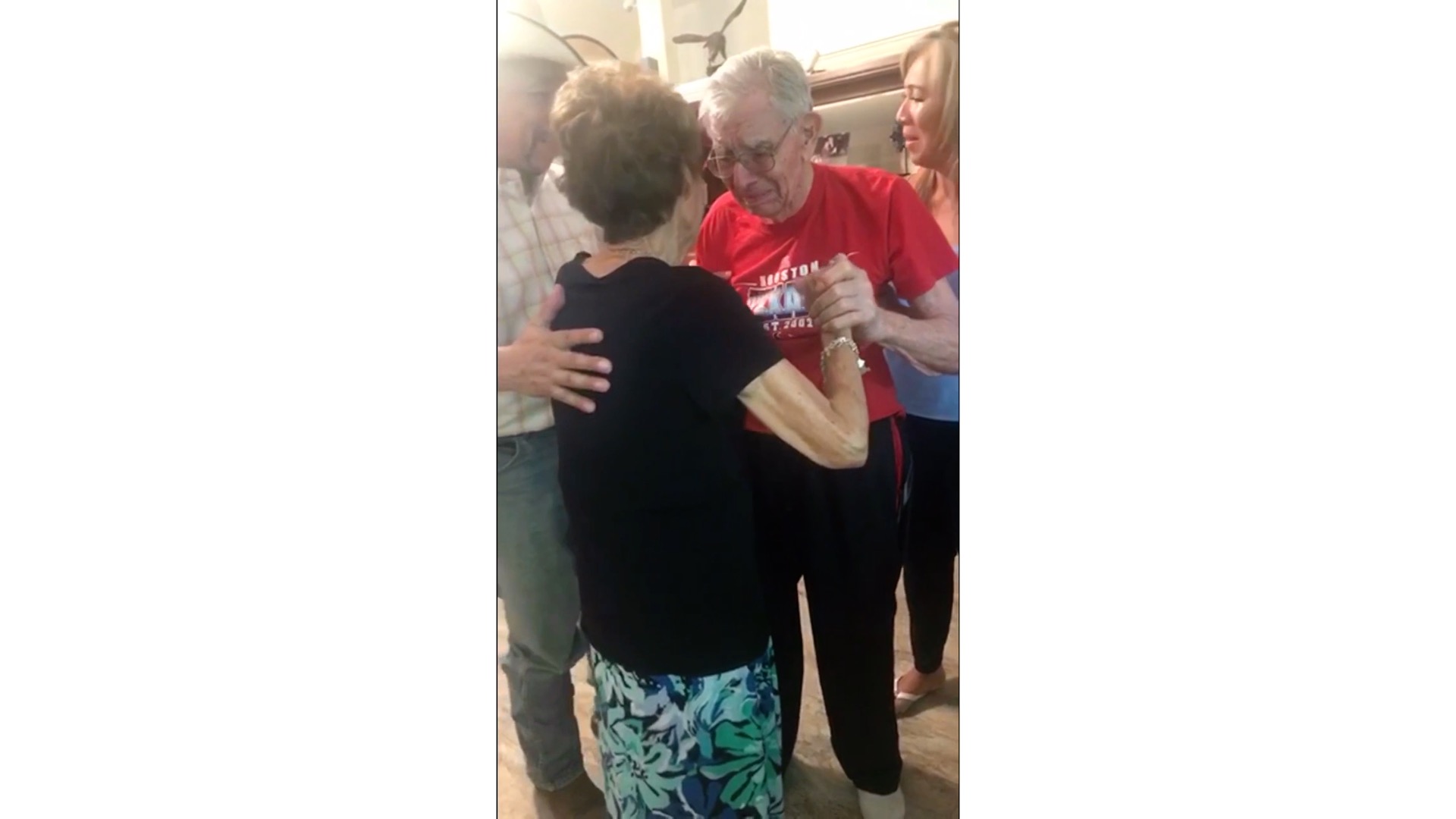 Man with Alzheimer's Disease Dances with His Wife	