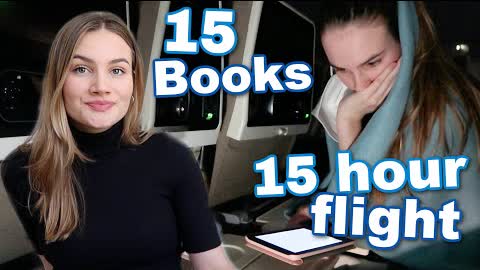 Reading 15 books on my 15 hour flight ✈️🌏