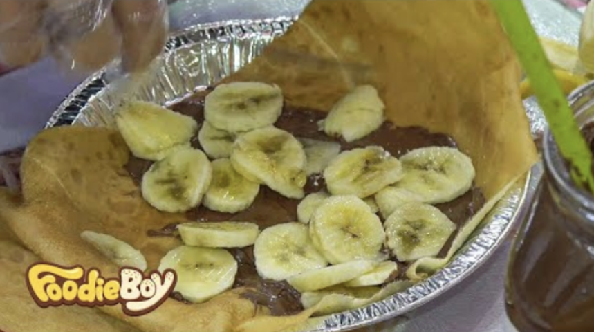 Banana Nutella Crepe - Korean Street Food