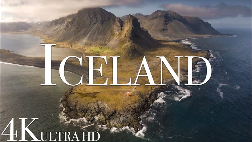 Iceland 4K • Nature Relaxation Film • Relaxing Music & Nature Soundscapes