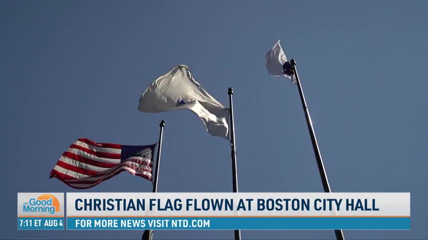Christian Flag Raised at Boston City Hall After Supreme Court Ruling