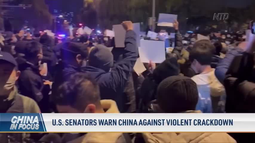 US Senators Warn China Against Violent Clampdown