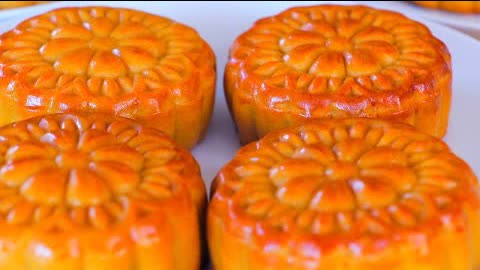 Red Lotus Seed Paste Mooncakes Recipe! #Shorts "CiCi Li - Asian Home Cooking"