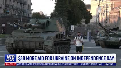 $3 Billion More Aid for Ukraine on Independence Day
