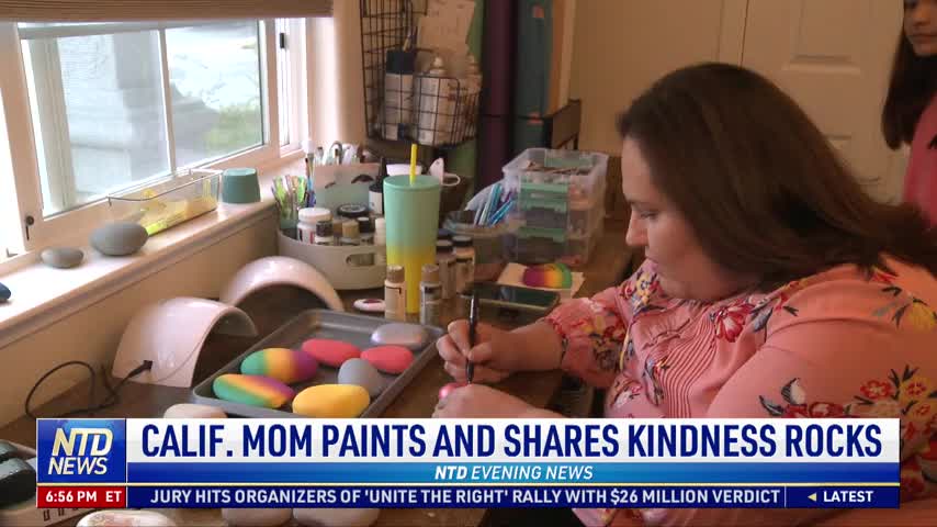 California Mom Paints and Shares Kindness Rocks