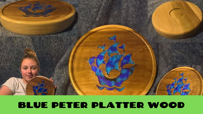 Blue Peter Platter Wood