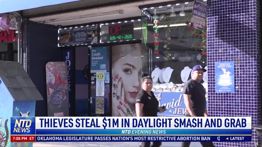 Thieves Steal $1 Million in Daylight Smash and Grab