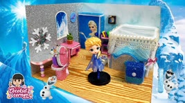 ELSA BEDROOM | DIY Miniature Dollhouse | Miniature Bedroom | Frozen