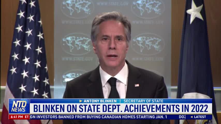 Secretary of State Antony Blinken Shares State Department's Achievements in 2022