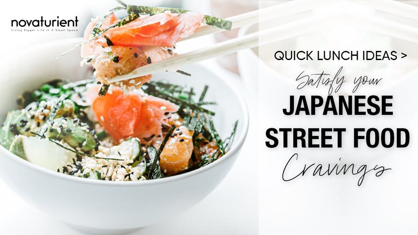 Lunch Routine | Minimalist Condo Living | Sushi Bake | Salmon Sashimi | Japanese Street Food Craving