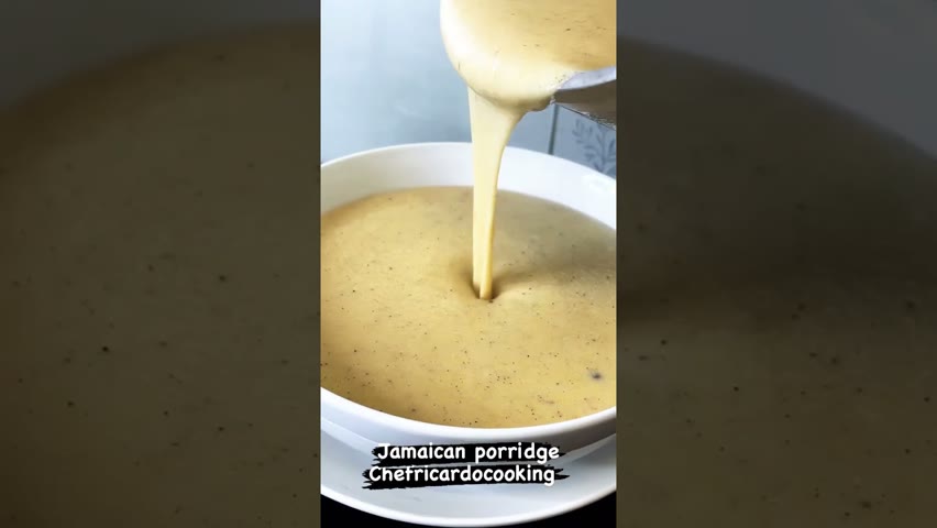 Jamaican Cornmeal porridge one of the best in the world and food  news TV￼ ￼#shorts