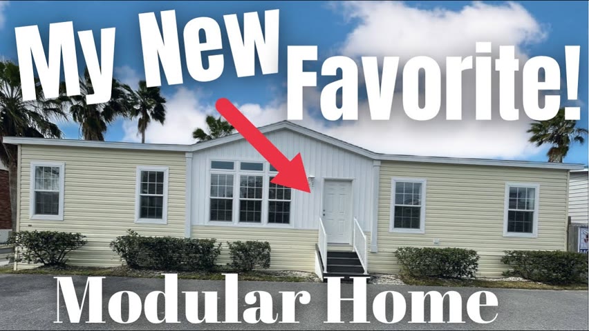 My New Favorite MODULAR HOME By Far! 4 Bedroom 2 Bath With Beach Vibes For Days!
