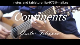 Continents - Guitar Fingerstyle ( Filippov ) | guitar pro (Tabs)