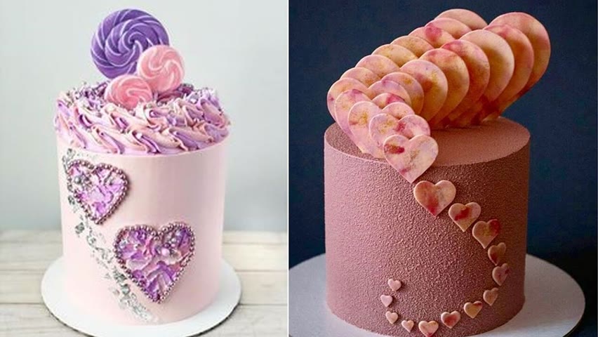 Fancy Heart Cake Decorating Ideas | So Yummy Birthday Cake Tutorials | Cake Design