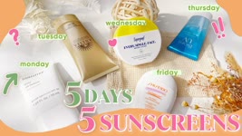 5 NEW sunscreens, over 5 DAYS! ☀️ finding the best everyday sunscreen! (2022)